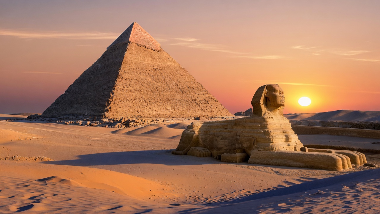 Pyramids of Giza & Sphinx