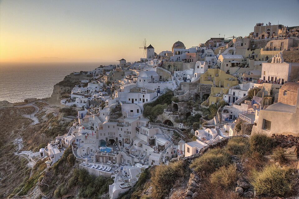 Santorini caldera